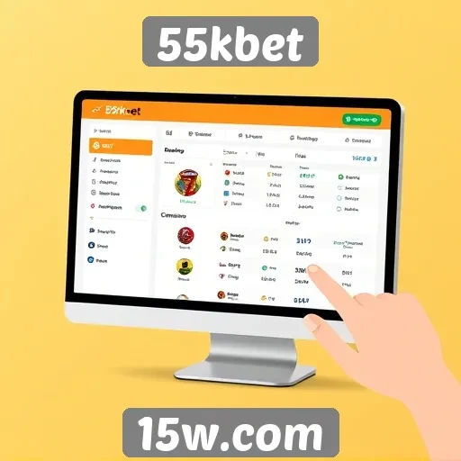 Interface do usuário do 55kbet é acessível e intuitiva